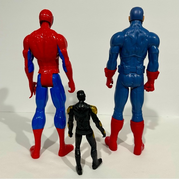 Marvel Captain America & Spider-Man 11.5” Figures 6” Iron Man - Picture 2 of 4